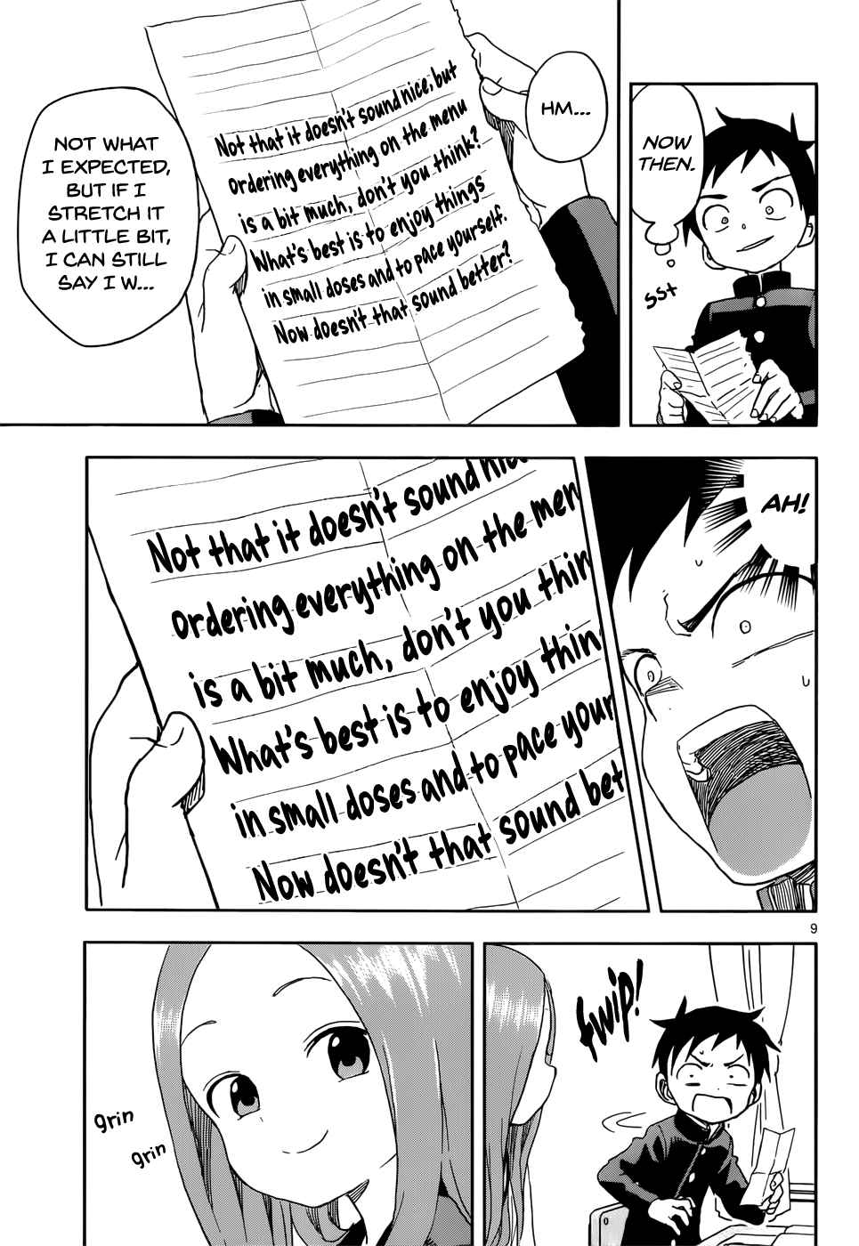 Karakai Jouzu no Takagi-san Chapter 84 Page 9