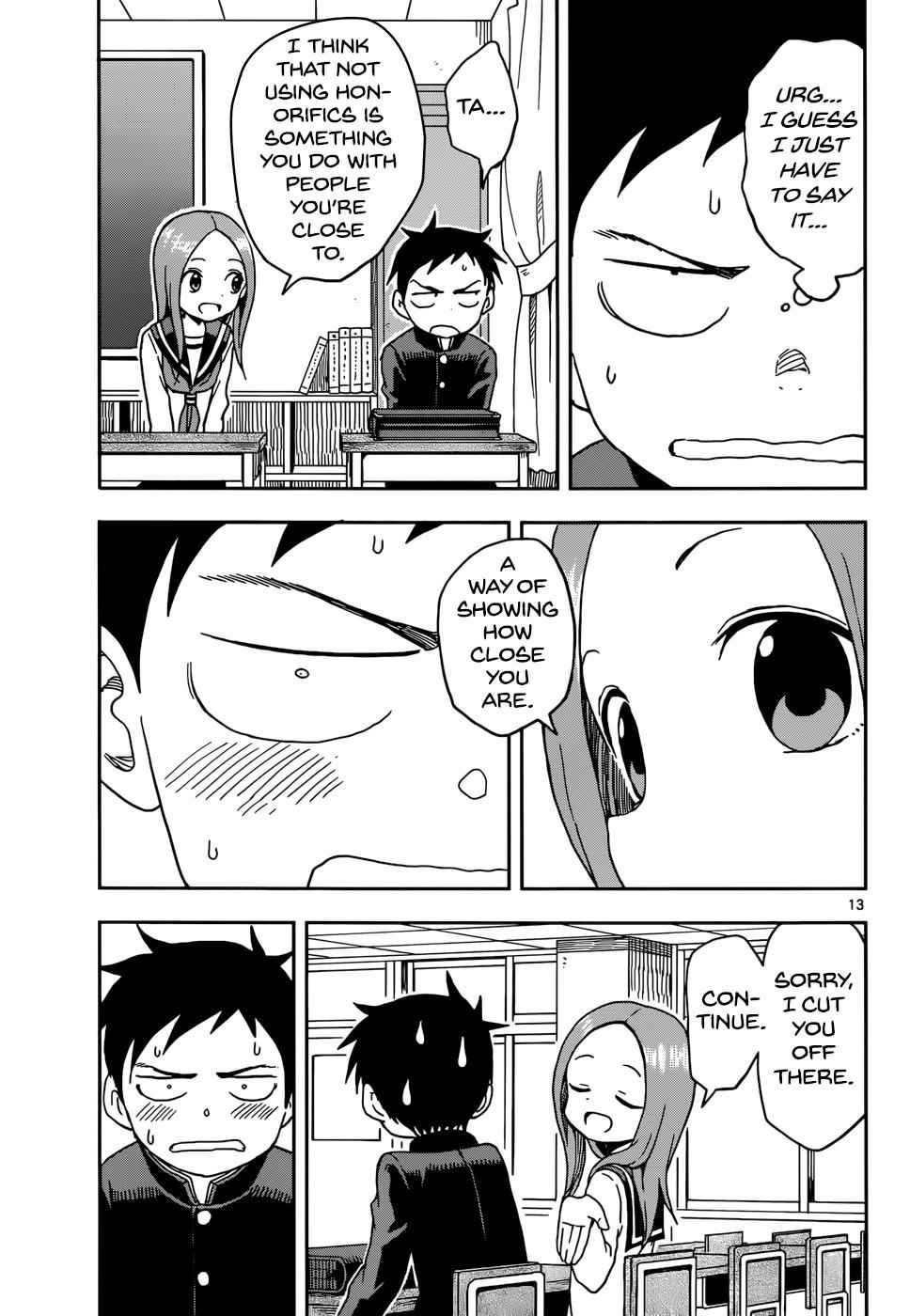 Karakai Jouzu no Takagi-san Chapter 81 Page 13