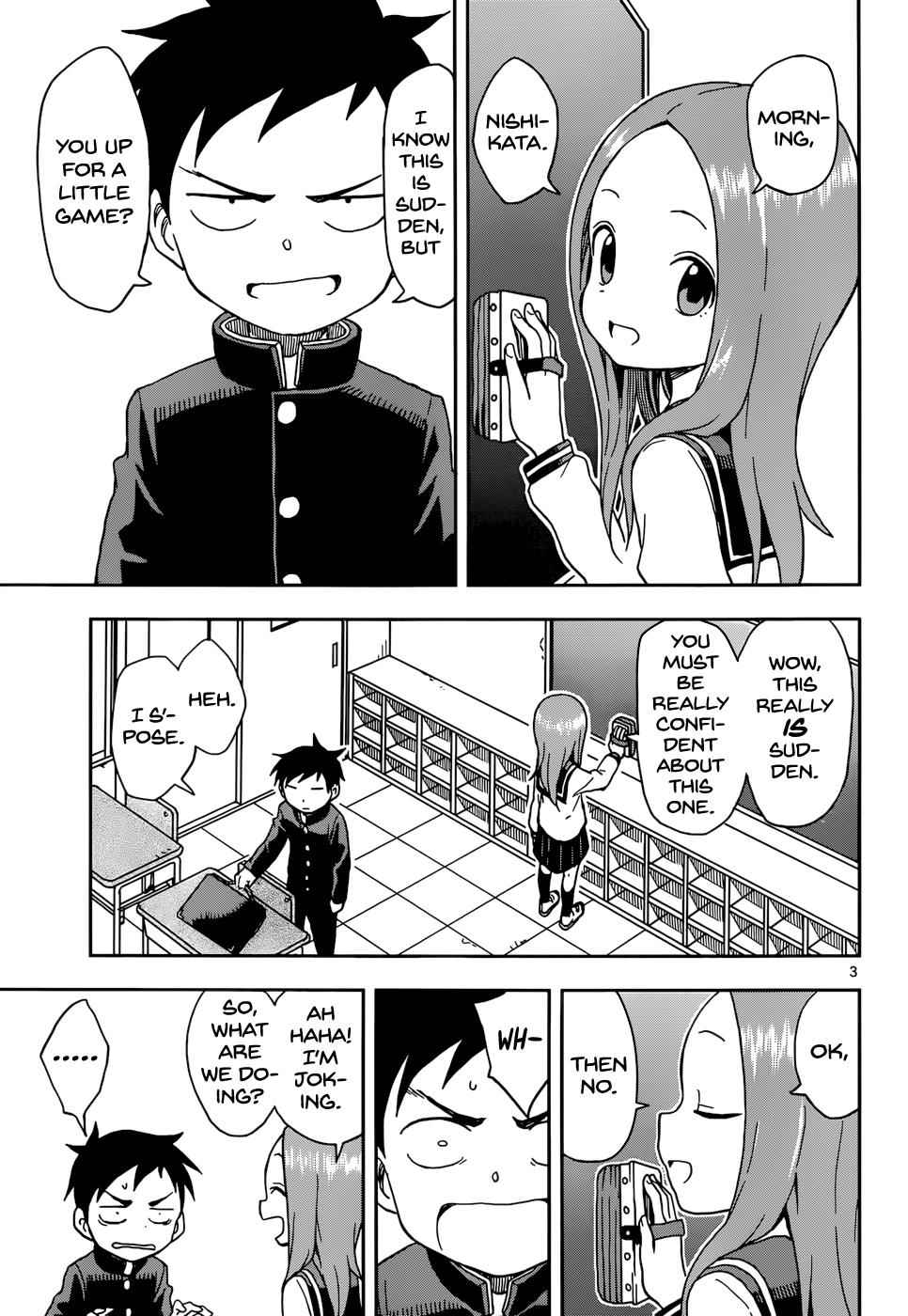 Karakai Jouzu no Takagi-san Chapter 82 Page 3
