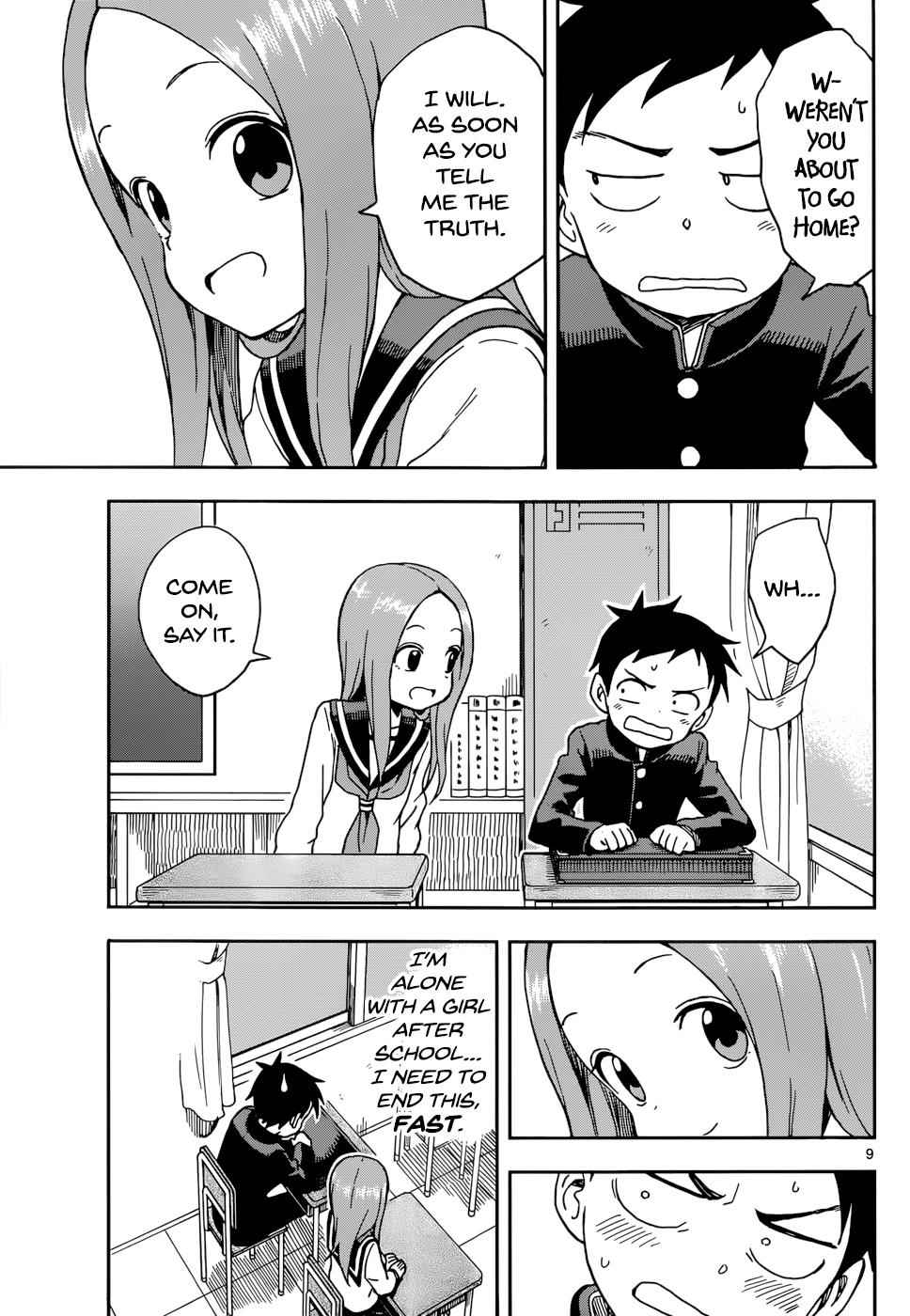 Karakai Jouzu no Takagi-san Chapter 81 Page 9