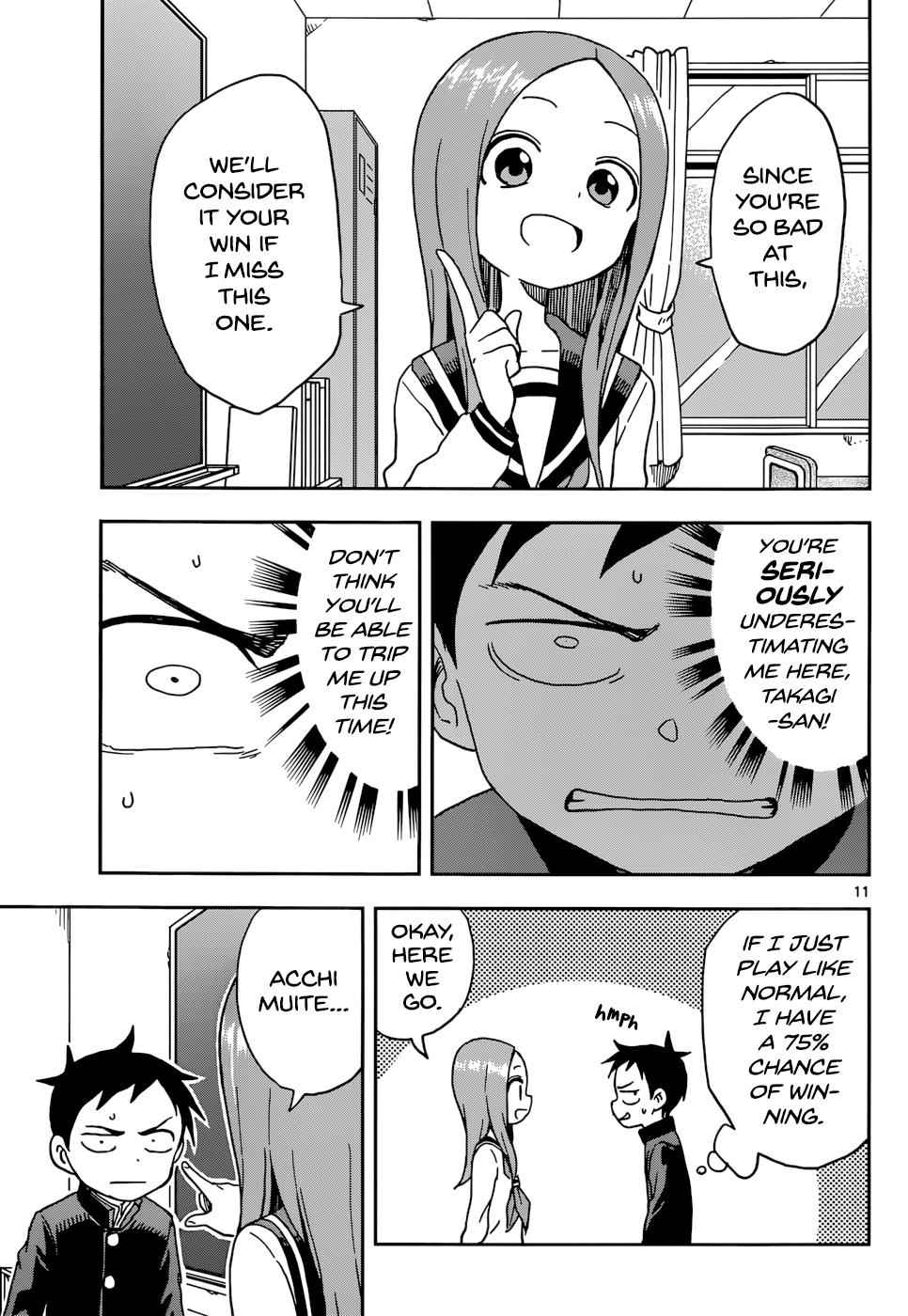 Karakai Jouzu no Takagi-san Chapter 82 Page 11