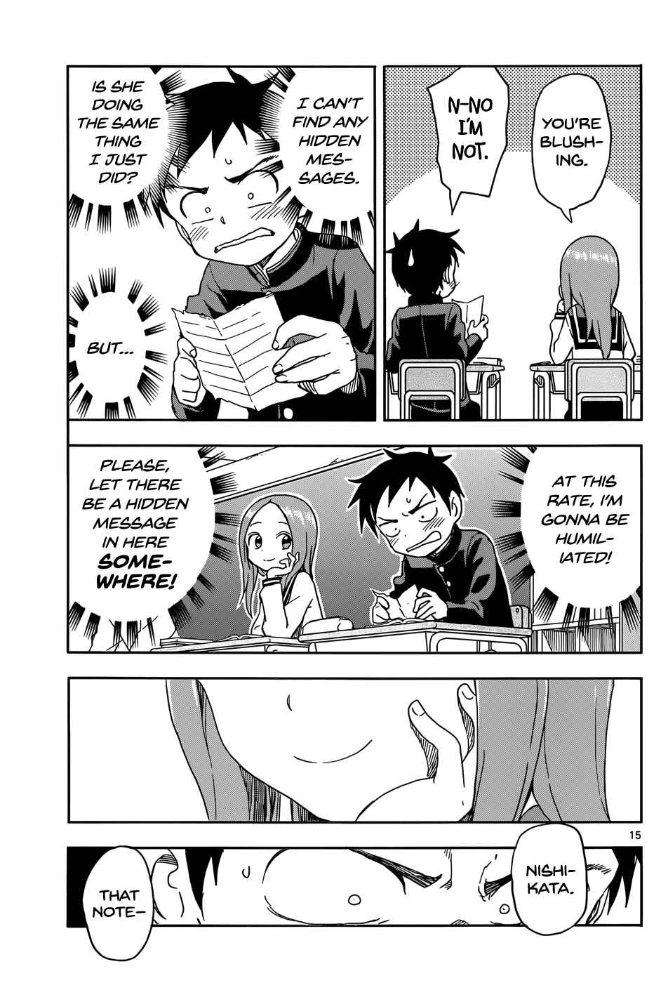 Karakai Jouzu no Takagi-san Chapter 84 Page 15
