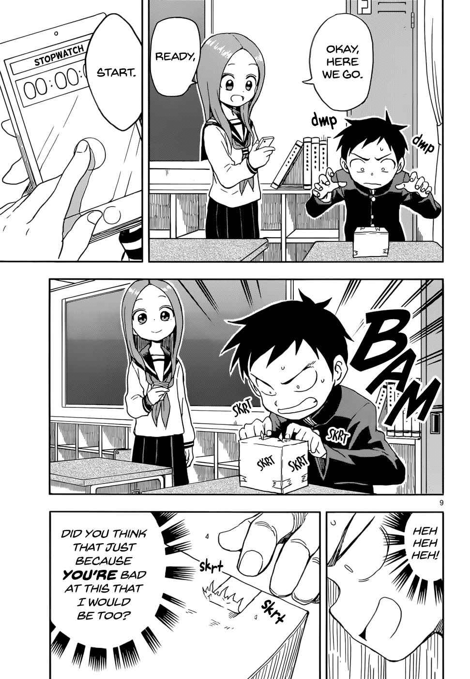 Karakai Jouzu no Takagi-san Chapter 87 Page 9