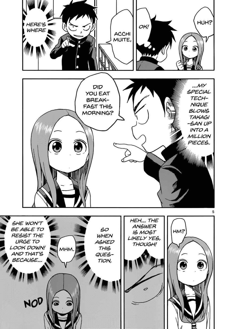 Karakai Jouzu no Takagi-san Chapter 82 Page 5